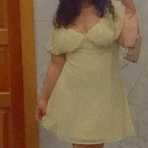 Yellow misguided Dress